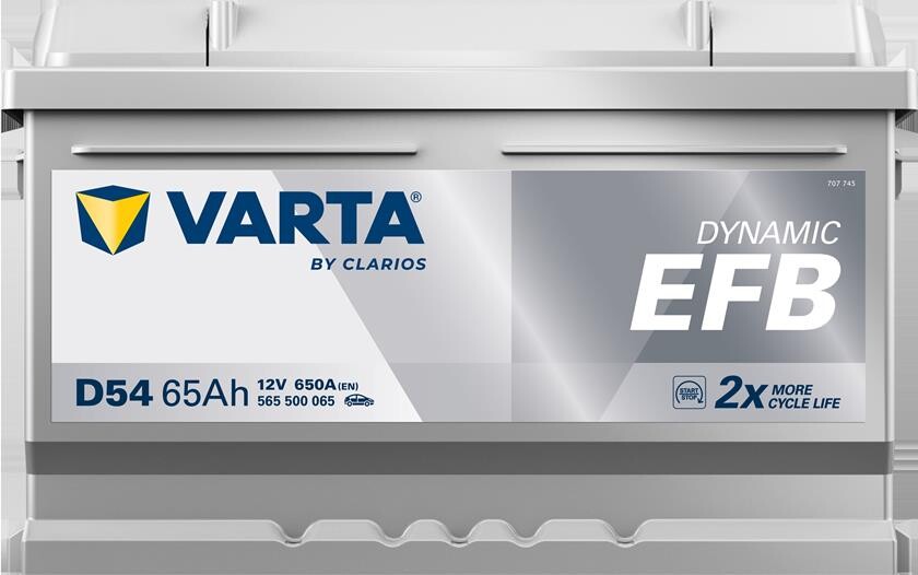 Batteri 65Ah/12V/278x175x175 <br />Start - Auto - EFB