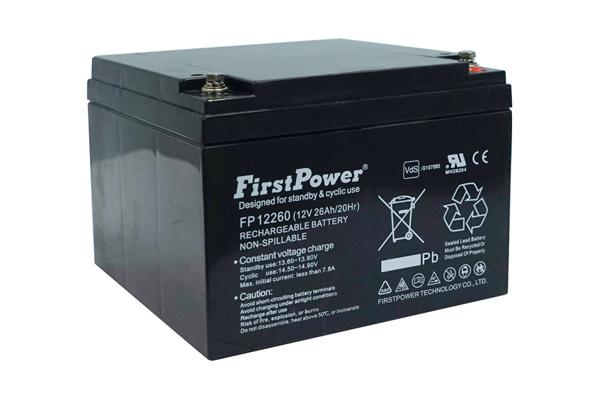 Battery 26Ah/12V/166x175x125 <br />Stationary  - AGM - Longlife