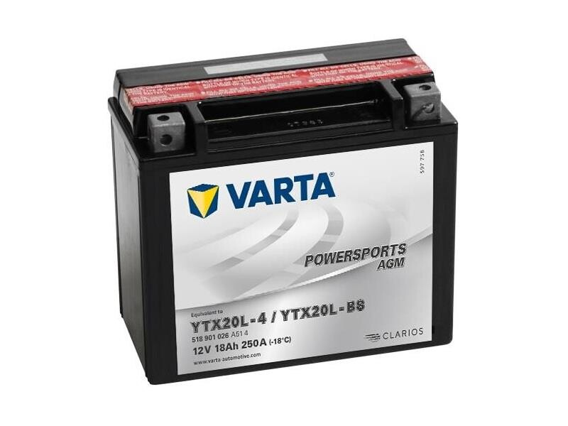 Battery 18Ah/12V/177x88x156 <br />Start - MC - AGM