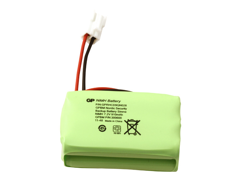 Batteri 0,910Ah/7,2V - Pack <br />Elektronik - Ni-Mh