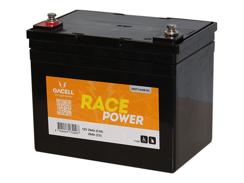 Batteri 35Ah/12V/195x130x160 <br />Traction - AGM - Deep Cycle