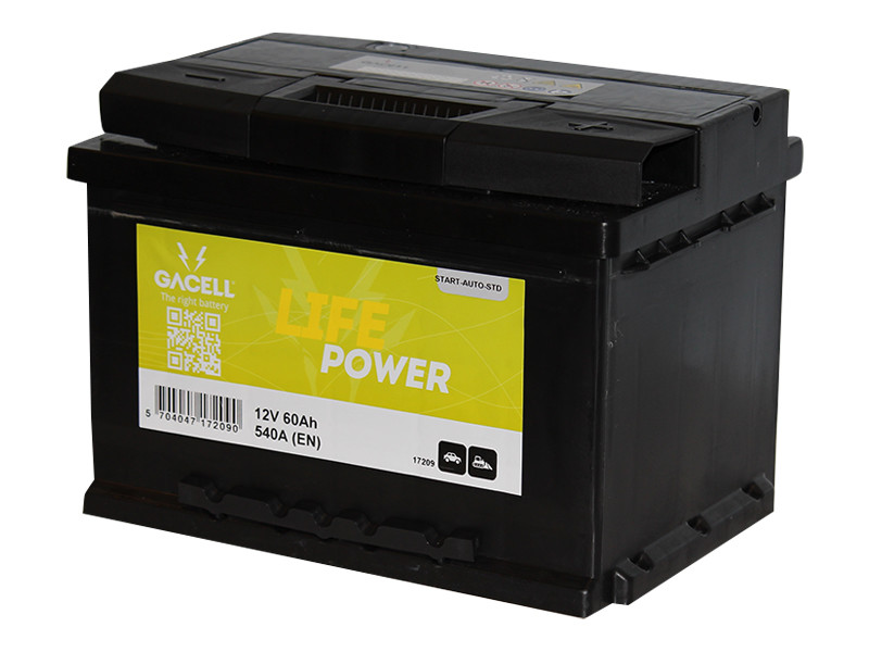 Batteri 60Ah/12V/242x175x190 <br />Start - Auto - STD