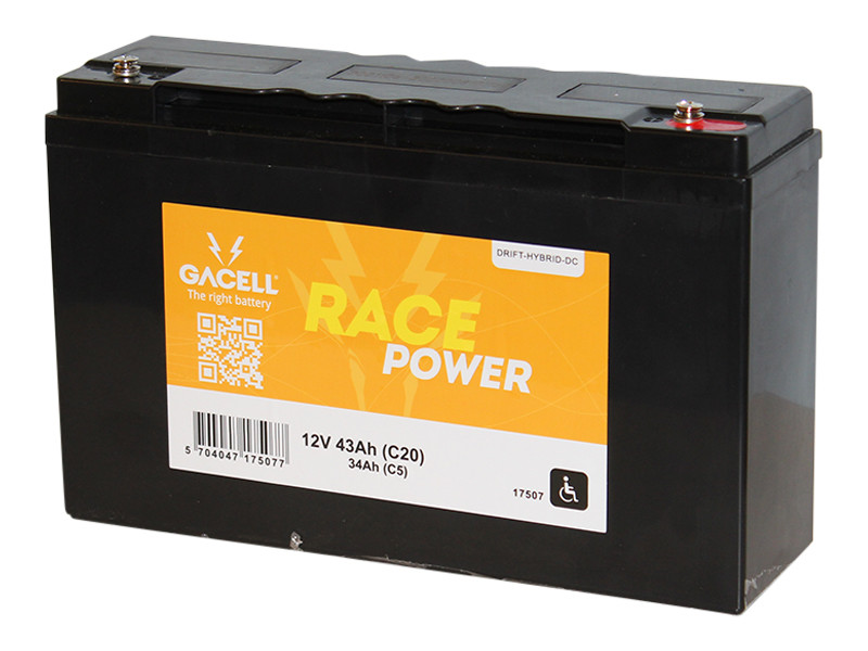 Battery 43Ah/12V/268x78x170 <br />Traction - HYBRID - Deep Cycle