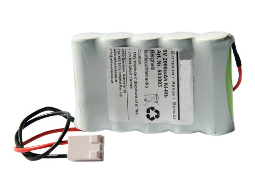 Batteri 2,5Ah/6V/250x17 <br />Stationær - Ni-Mh - Kompatibel