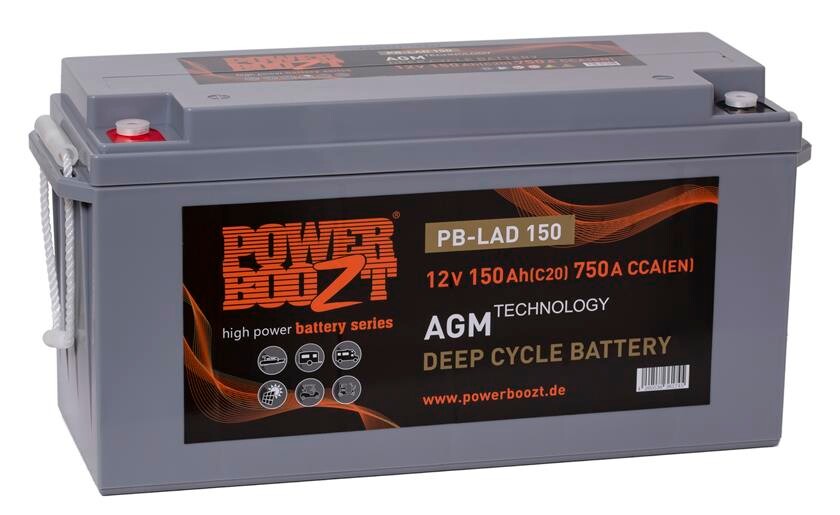 Batteri 150Ah/12V/484x171x241 <br />Drift - AGM - Deep Cycle