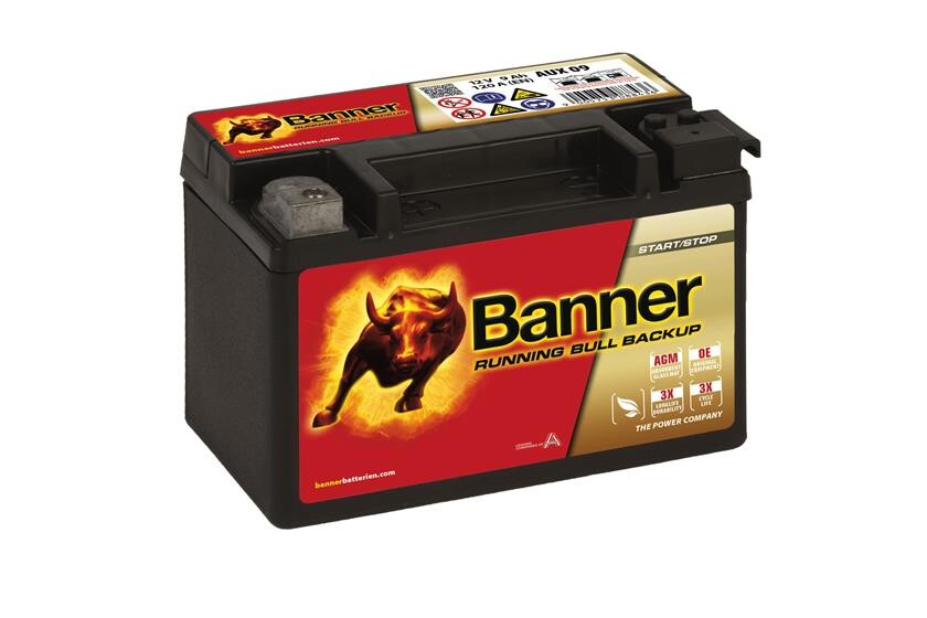 Batteri 9Ah/12V/150x88x106 <br />Start - Auto - AGM