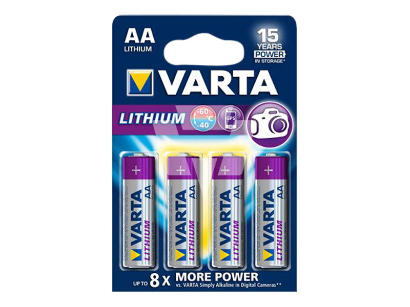Batteri 2,75Ah/1,5V - AA <br />Elektronik - Lithium