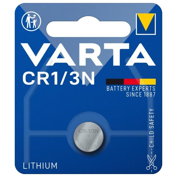 Batteri 0,17Ah/3V - CR1/3N  <br />Elektronik - Knapceller