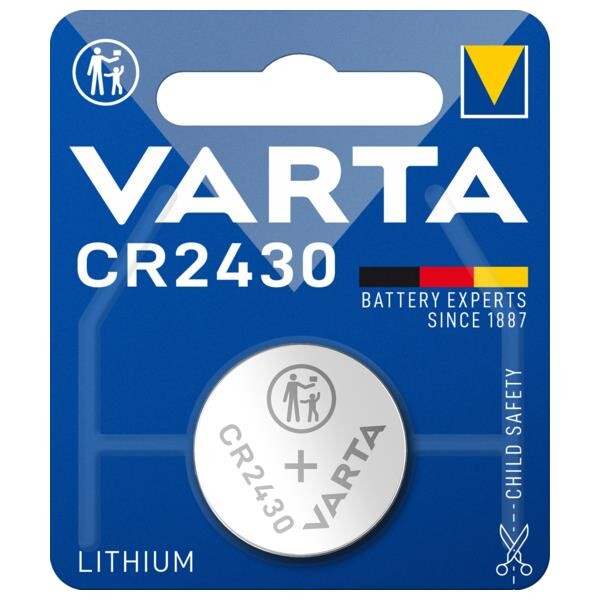 Battery 0,29Ah/3V - CR2430  <br />Electronics - Button-cell