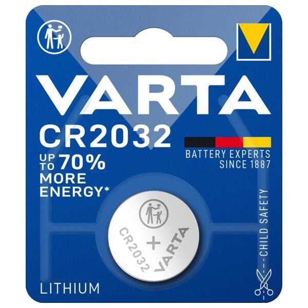 Batteri 0,23Ah/3V - CR2032 <br />Elektronik - Knapceller