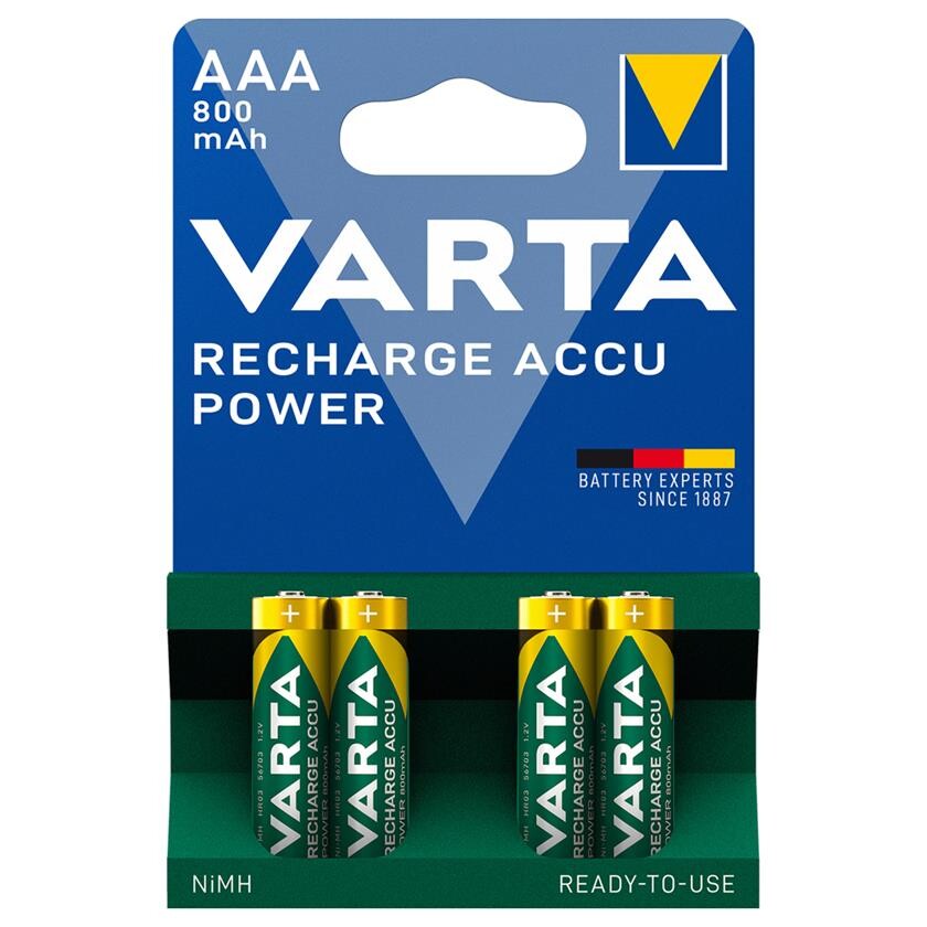 Batteri 0,8Ah/1,2V - AAA <br />Elektronik - Genopladelig