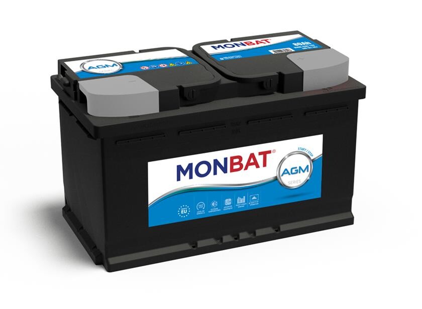 Batteri 80Ah/12V/315x175x190 <br />Start - Auto - AGM