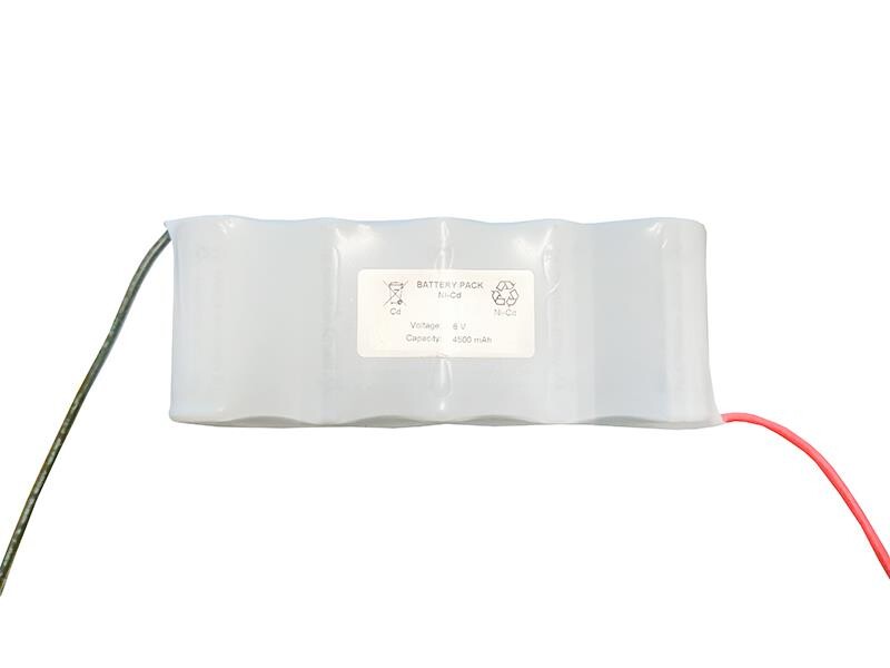 Batteripakke 4,5Ah/6V-5xD-S  <br />Elektronik - Ni-Cd