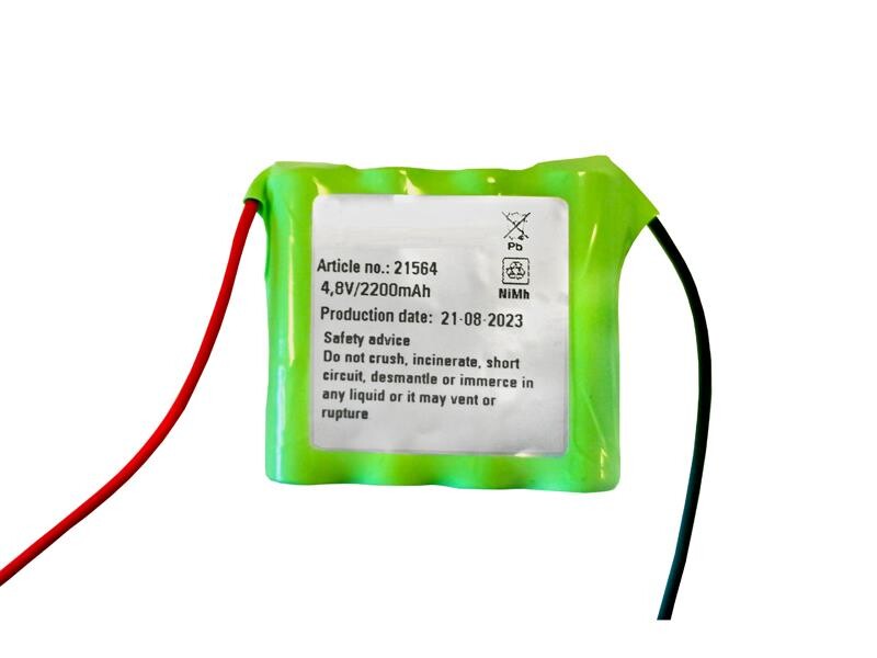 Batteripakke 2,2Ah/4,8V - 4xAA-S <br />Elektronik - Ni-Mh