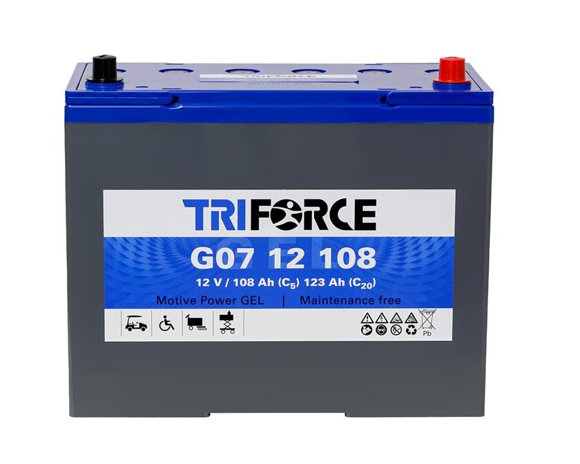 Batteri 123Ah/12V/329x170x281 <br />Drift - GEL - Deep Cycle