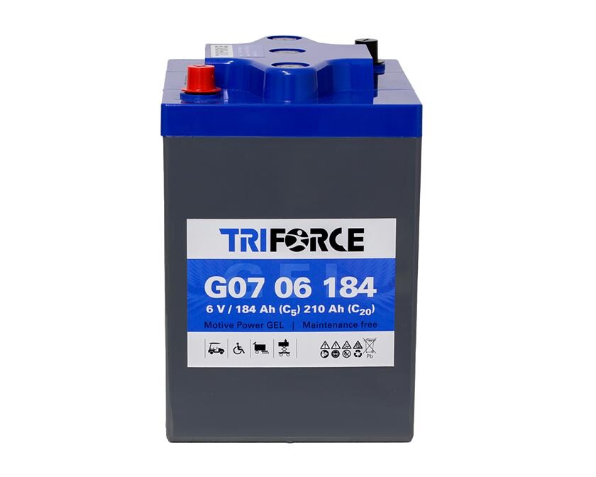 Batteri 210Ah/6V/243x187x274 <br />Drift - GEL - Deep Cycle