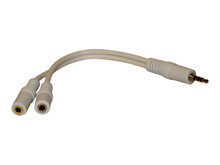 4-vejs Mini Jack Splitter kabel <br />