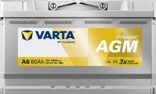 Batteri 80Ah/12V/315x175x190 <br />Start - Auto - AGM