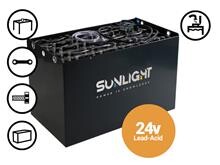 Batteri 150Ah/24V <br />Drift - KOMPLET BATTERI - MED KASSE