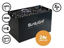 Batteri 150Ah/24V <br />Drift - KOMPLET BATTERI - MED KASSE