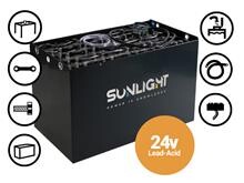 Batteri 150Ah/24V <br />Drift - KOMPLET BATTERI - MED KASSE