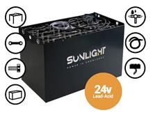 Batteri 150Ah/24V <br />Drift - KOMPLET BATTERI - MED KASSE-FM