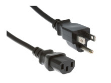 Kabel AC, IEC13, 3 pins m/US connector <br />Tilbehør
