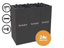Battery 220Ah/24V <br />Traction - COMPLETE BATTERY - w/o Tray