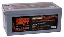Battery 260Ah/12V/532x206x219 <br />Traction - AGM - Deep Cycle