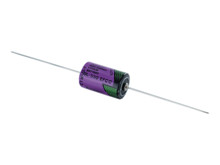 Batteri 1,2Ah/3,6V - ½AA - m/axial loddeflige metal <br />Elektronik - Lithium