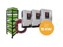 Solarkit 552Ah/48V - 15kW-LA-Rack <br />Stationær - Solarkit