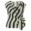 GOSSIA BLUSE, SAGARA SAND BLACK STRIPES