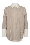 CO' COUTURE SKJORTE, AVARA BONE/BROWN