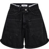 HAUTE L' AMITIE SHORTS, FLIP WAIST BLACK