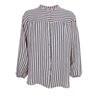 BLACK COLOUR BLUSE, MELINA NAVY STRIPE 