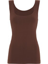 TIM & SIMONSEN TOP, 203 ELLEN TANK CIOCCOLATO