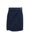 BLACK COLOUR NEDERDEL, RUSSEL WRAP DARK DENIM