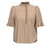 GOSSIA BLUSE, BENEDICTE BROWN STRIP