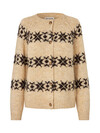 LOLLYS LAUNDRY CARDIGAN, PADOVA CREME
