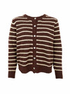 BLACK COLOUR STRIK CARDIGAN, DELL MOCCA