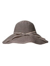 BLACK COLOUR RIBBON HAT, JANNIE BLACK STRIPE
