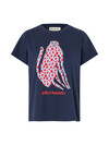 LOLLYS LAUNDRY T-SHIRT, ROMA CAT DARK BLUE