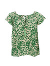 BLACK COLOUR BLUSE, LUNA DANA GREEN LEO