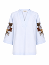 MOS MOSH SKJORTE, ALEYSA POPLI BLOUSE SKYWAY