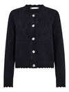CO' COUTURE CARDIGAN, ROW NAVY