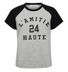 HAUTE L' AMITIE T-SHIRT, NECKLINE COLLEGE TEE