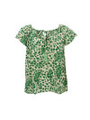 BLACK COLOUR BLUSE, LUNA DANA GREEN LEO