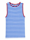 NØRGAARD PÅ STRØGET TANK TOP, BLUE/ECRU/RED