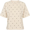 BASIC APPAREL T-SHIRT, ANNELI 482 BIRCH/BLACK