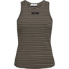 HAUTE  L ' AMITIE TANK TOP, DESSERT RIB STRIPE